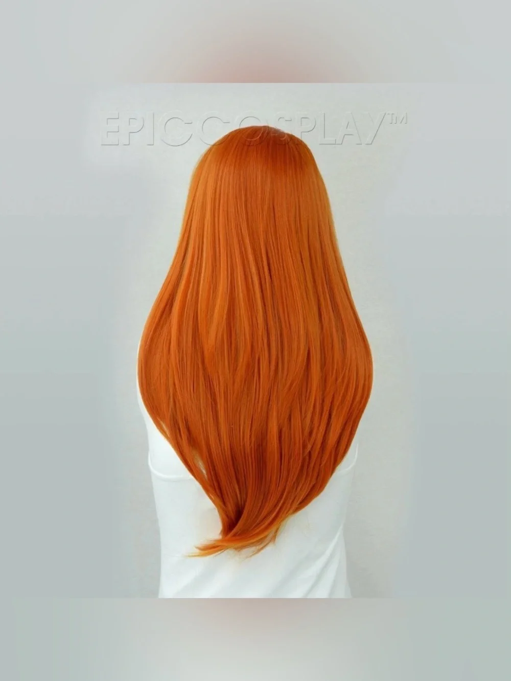 Scylla Autumn Orange Lace Front Synthetic Long Wig